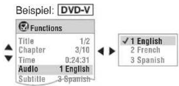 PANASONIC SCPT550 - Das Menu auswahlen. - 2