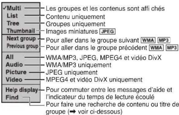 PANASONIC SCPT550 - ■ Utilisation du sous-menu - 5