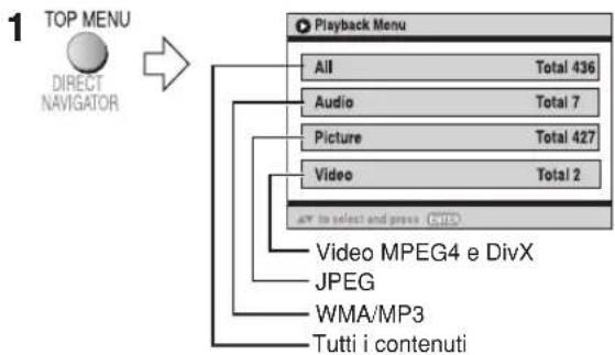 PANASONIC SCPT550 - Riproduzione degli elementi in base a un ordine (Playback Menu) - 1
