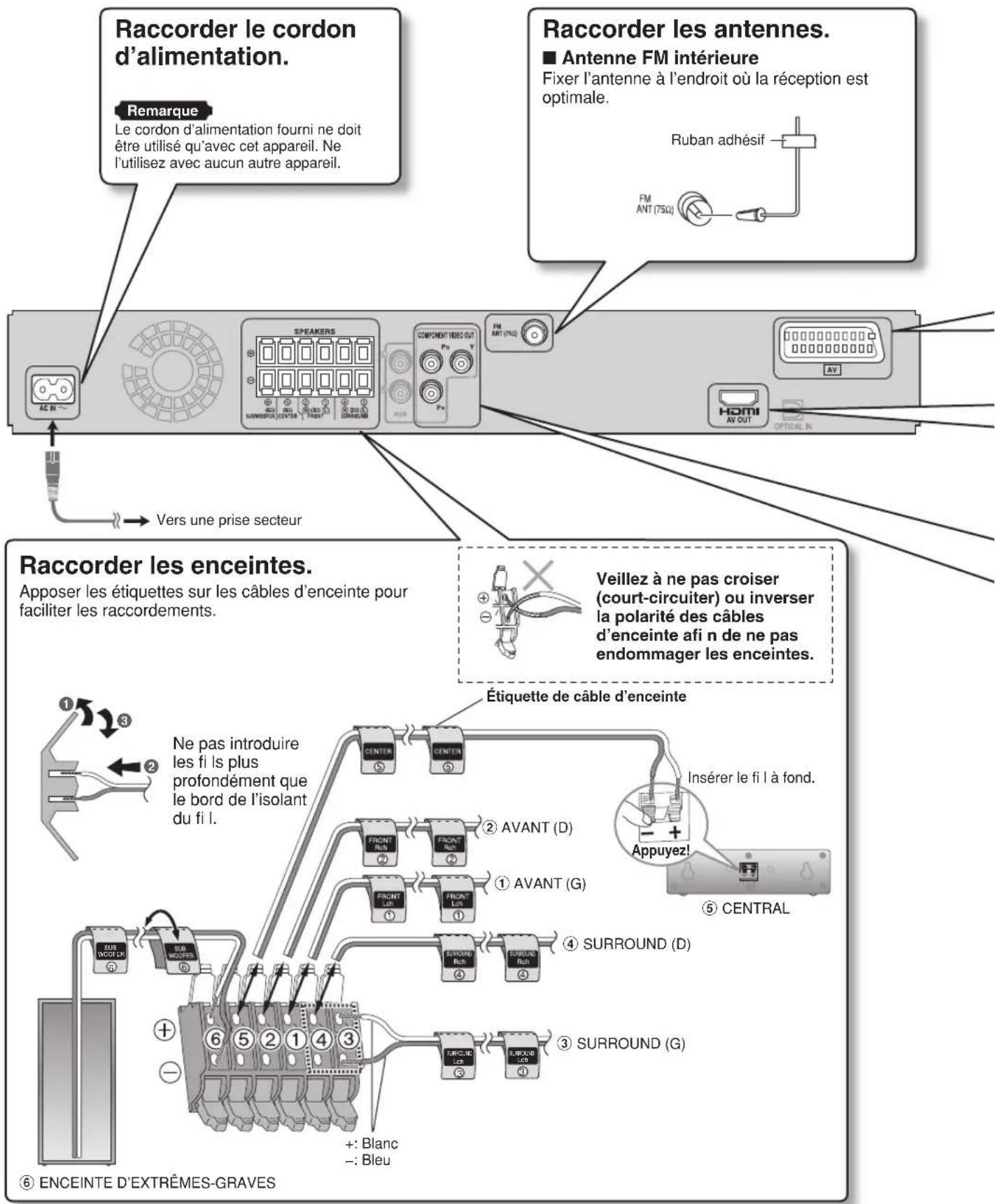PANASONIC SCPT550 - Raccordements - 1