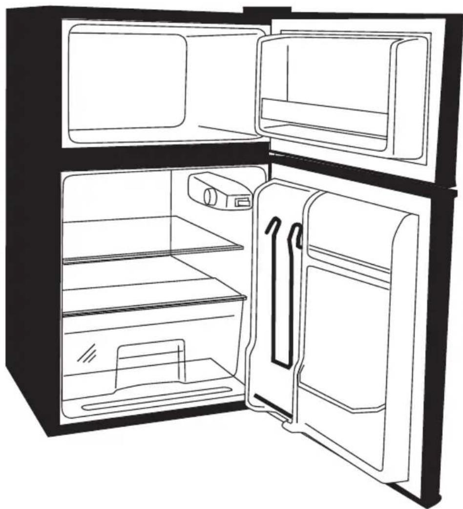 RCA RFR834 - Refrigerator / Freezer - 1