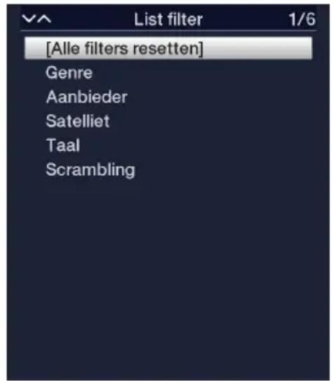 TECHNISAT Technistar S6 - Optie selectoren - 3