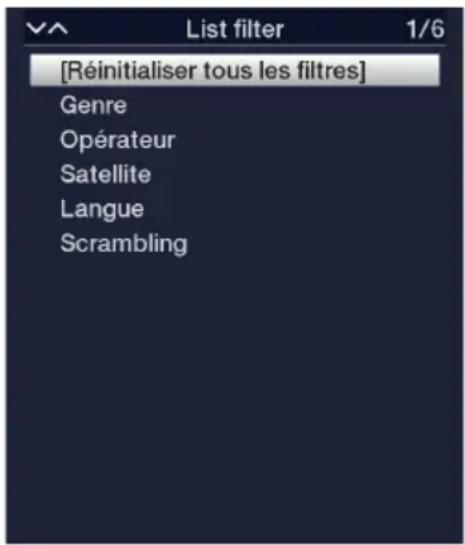 TECHNISAT Technistar S6 - Sélection d'options - 3