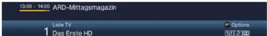 TECHNISAT Technistar S6 - Fenêtre d'information - 1