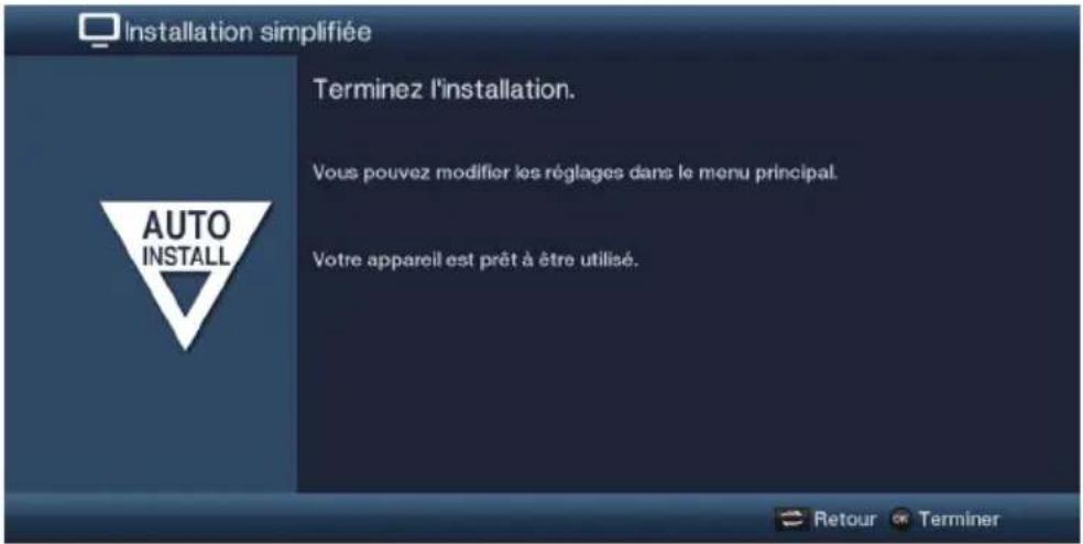 TECHNISAT Technistar S6 - Fermeture de l'assistant d'installation - 1