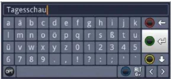 TECHNISAT Technistar S6 - Virtual keyboard - 1