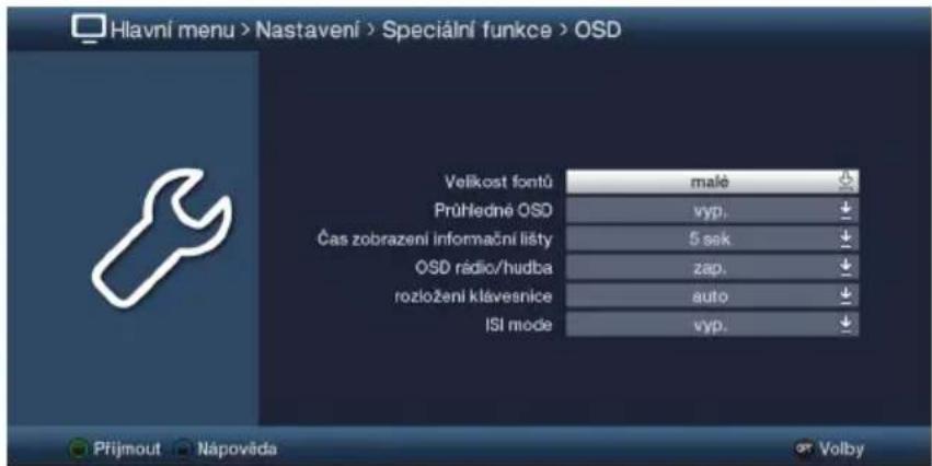 TECHNISAT Technistar S6 - Nabídka voleb - funkéri - 5