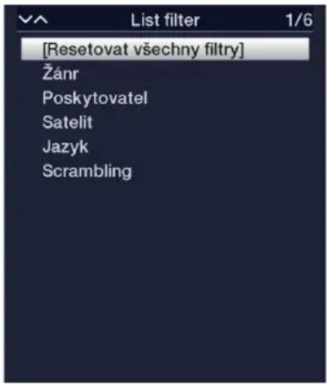 TECHNISAT Technistar S6 - Volba możnosti – općné volba - 3