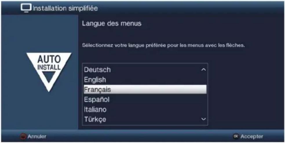 TECHNISAT Technistar S6 - Langue des menus - 1
