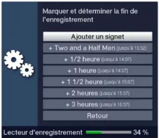 TECHNISAT Technistar S6 - Ajouter des signets pendant un enregistrement - 1