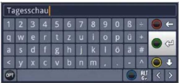 TECHNISAT Technistar S6 - Virtual keyboard - 2
