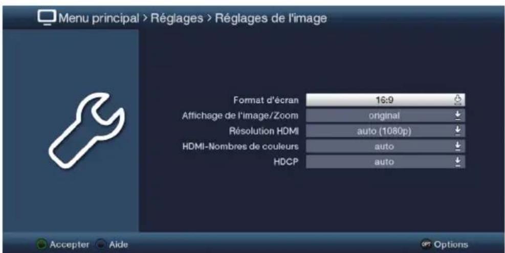 TECHNISAT Technistar S6 - Accès au menu principal et navigation dans les menus - 5