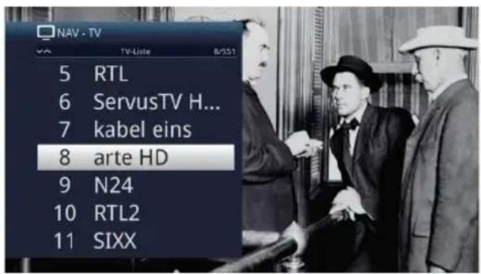 TECHNISAT Technistar S6 - À l'aide du navigateur (liste de programmes) - 1