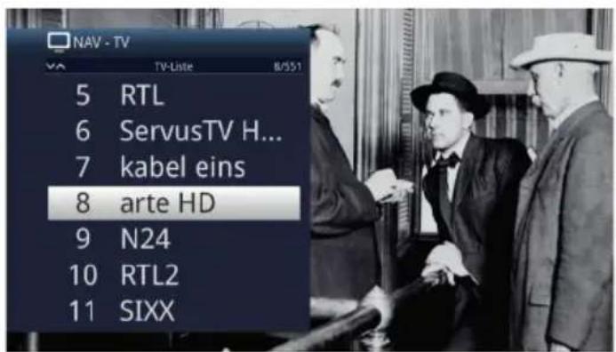TECHNISAT Technistar S6 - Met behulp van de navigator (programmaliasst) - 1