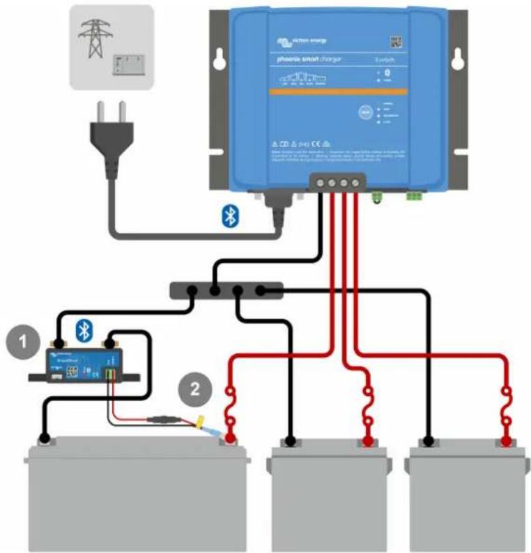 VICTRON ENERGY Phoenix Smart IP43 - Mise en réseau VE.Smart - SmartShunt - 1