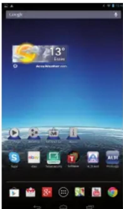MEDION LifeTab E7316 (MD98282) - Description de l'écran d'accueil - 1