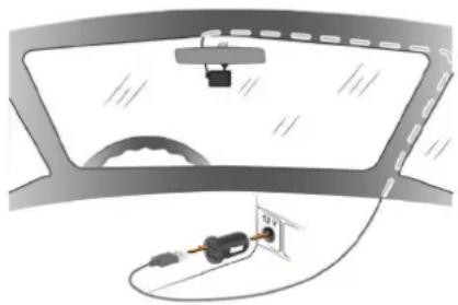 GARMIN Dash Cam 66W - Raccordement de l'appareil à l'alimentation du vehicule - 2