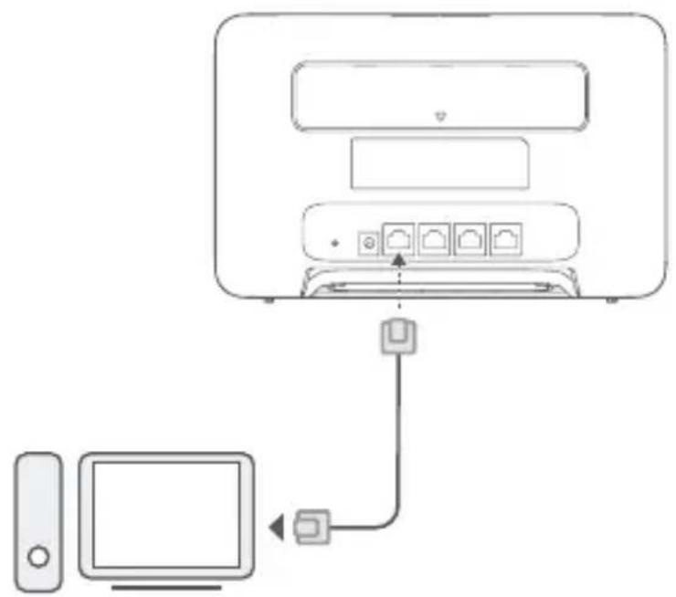 HUAWEI B535232 - Conexión de un ordinador - 1