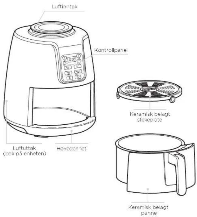NINJA Airfryer AF100EU - LES ALLE INSTRUKSJONENE - 1