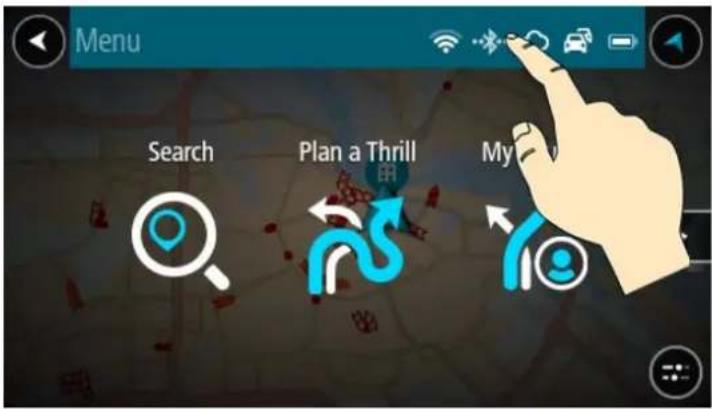 TOMTOM GO Premium 5 - Accès rapide aux paramètres - 1