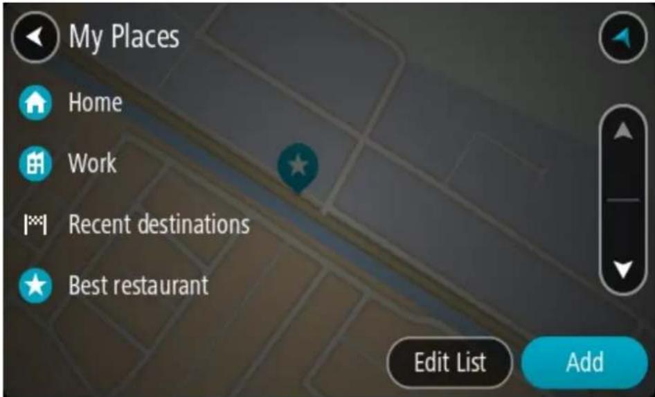 TOMTOM GO Premium 5 - Planifier un parcours à l'aide de Mes destinations - 3