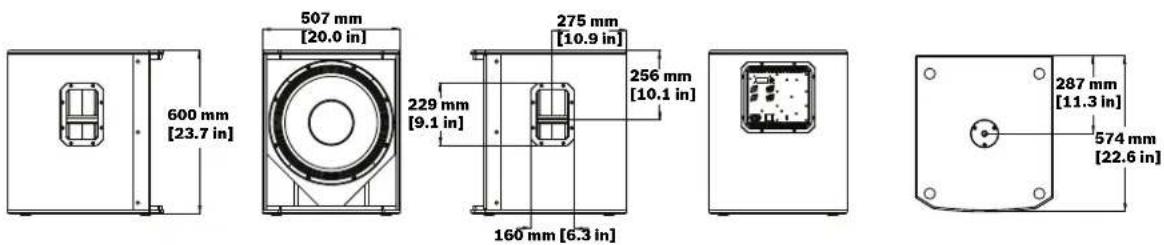 ELECTRO-VOICE ELX20010P - Dimensions - 4