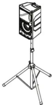 ELECTRO-VOICE ELX20012P - Montage sur pied ou tube - 1