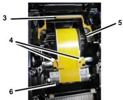 BRADY BBP33 - Instalación del material de impresión - 1