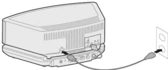 BOSE Wave SoundTouch Pedestal - Koble systemet til strøm - 1