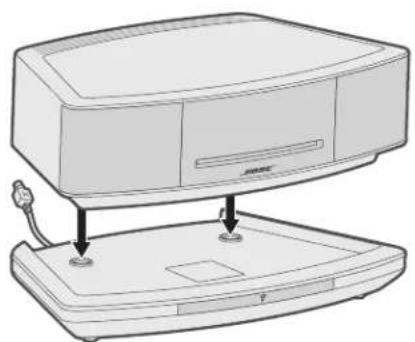BOSE Wave SoundTouch Pedestal - Connect the system to the pedestal - 1