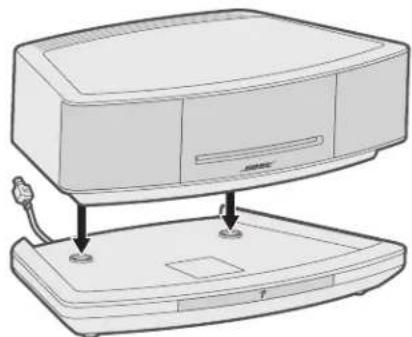 BOSE Wave SoundTouch Pedestal - A rendszer csatlakoztatása a talphoz - 1