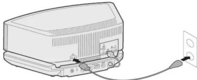 BOSE Wave SoundTouch Pedestal - A rendszer csatlakoztatása az áramforráshoz - 1