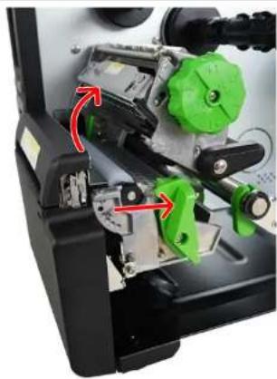 TSC MB240T - Chargement du consommable sans doublure (en option) - 1