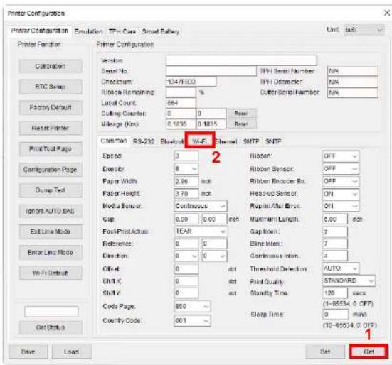 TSC MB240T - Configurer le Wi-Fi et ajouter l'imprimante à l'interface de TSC Console - 2