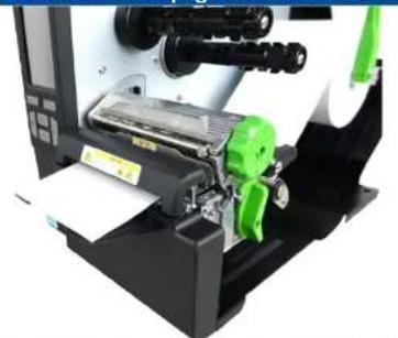 TSC MB240T - Chargement du consommable sans doublure (en option) - 8