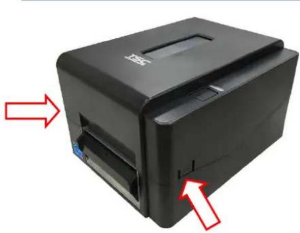 TSC TE200 - Charger le consommable en mode pré-décollement (série te210/te310 uniquely, option revendeur) - 1