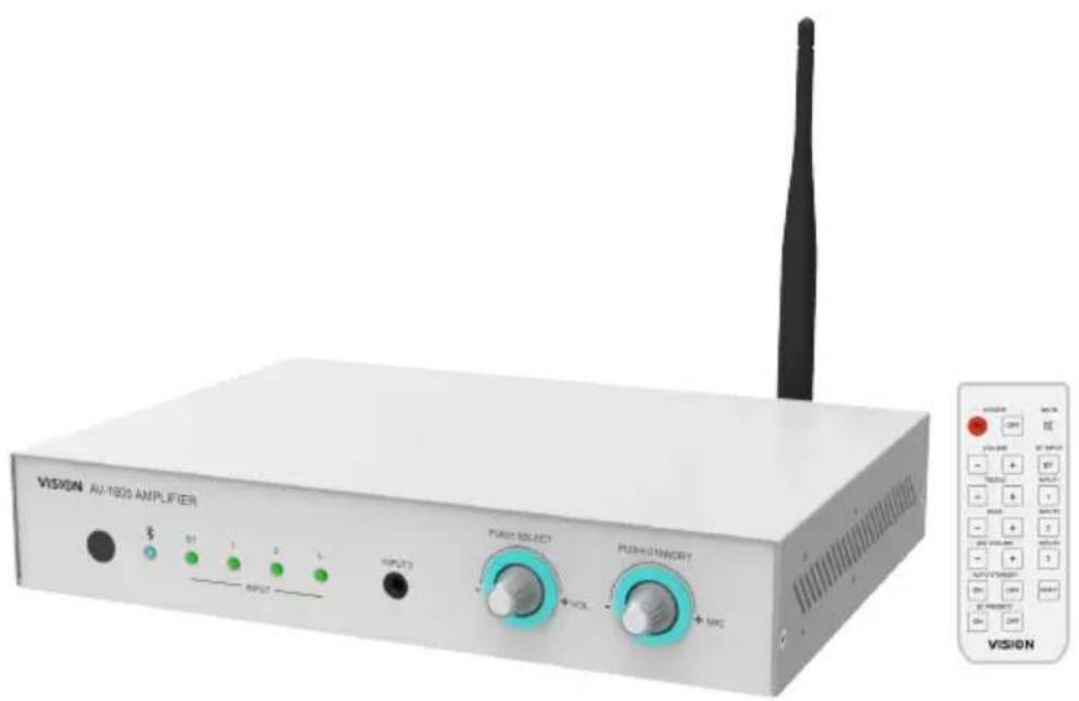 VISION AV1800 - AMPLIFICATEUR NUMÉRIQUE AV-1800 GUIDE DE L'UTILISATEUR - 1