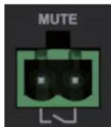 Audac COM108 - 4) Contact de priorité pour la coupure du son - 1