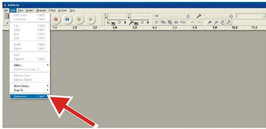 LENCO L30BK - Vorbereitung des PCs für die Verwendung von Audacity - 1