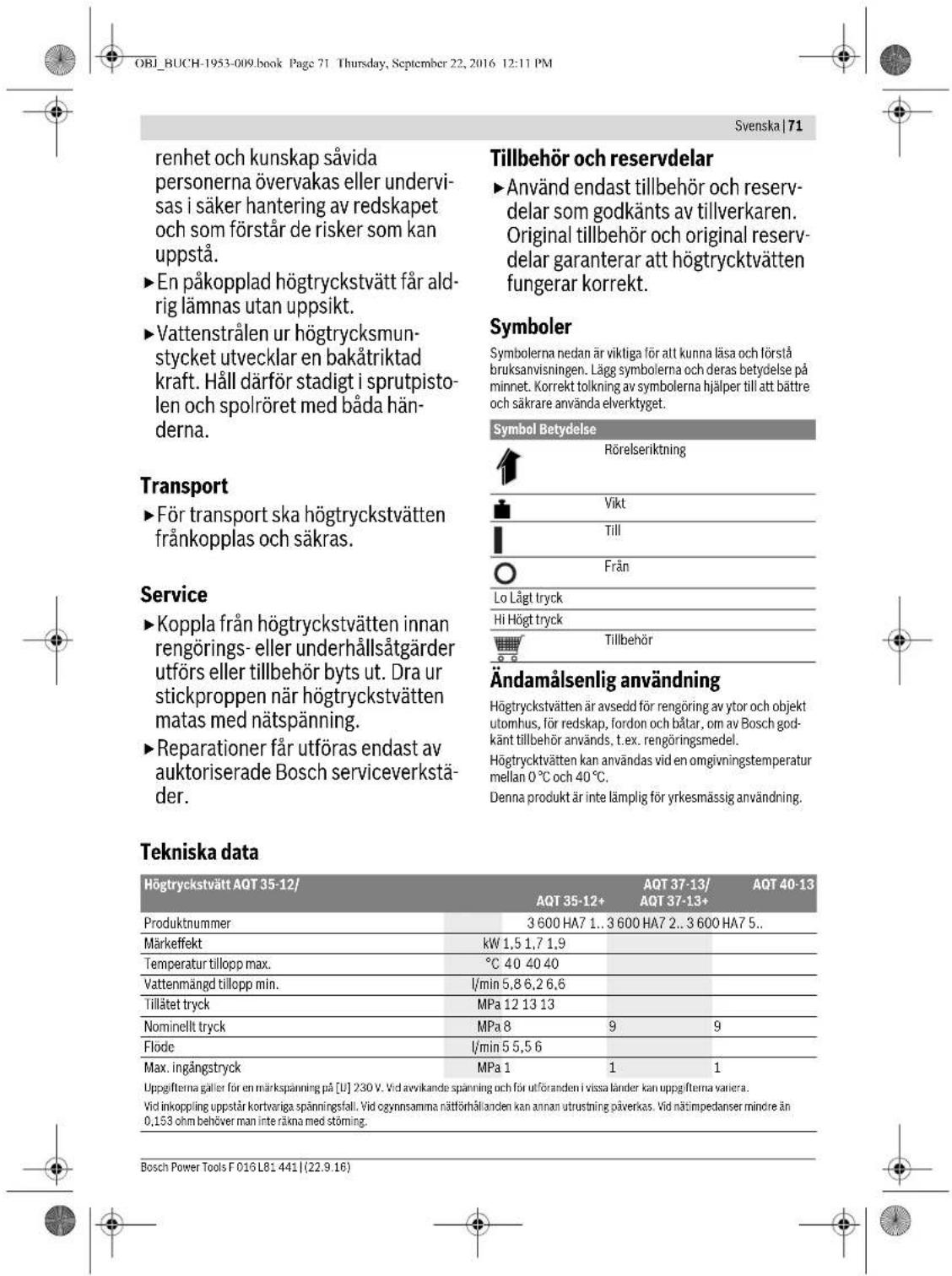 BOSCH AQT 1512+ - Strömanslutting - 8