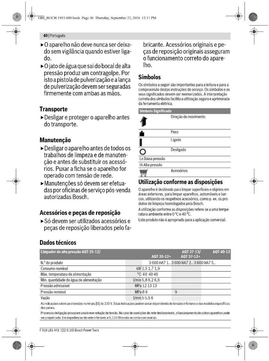 BOSCH AQT 1512+ - Reservado el derecho de modificacion. - 12