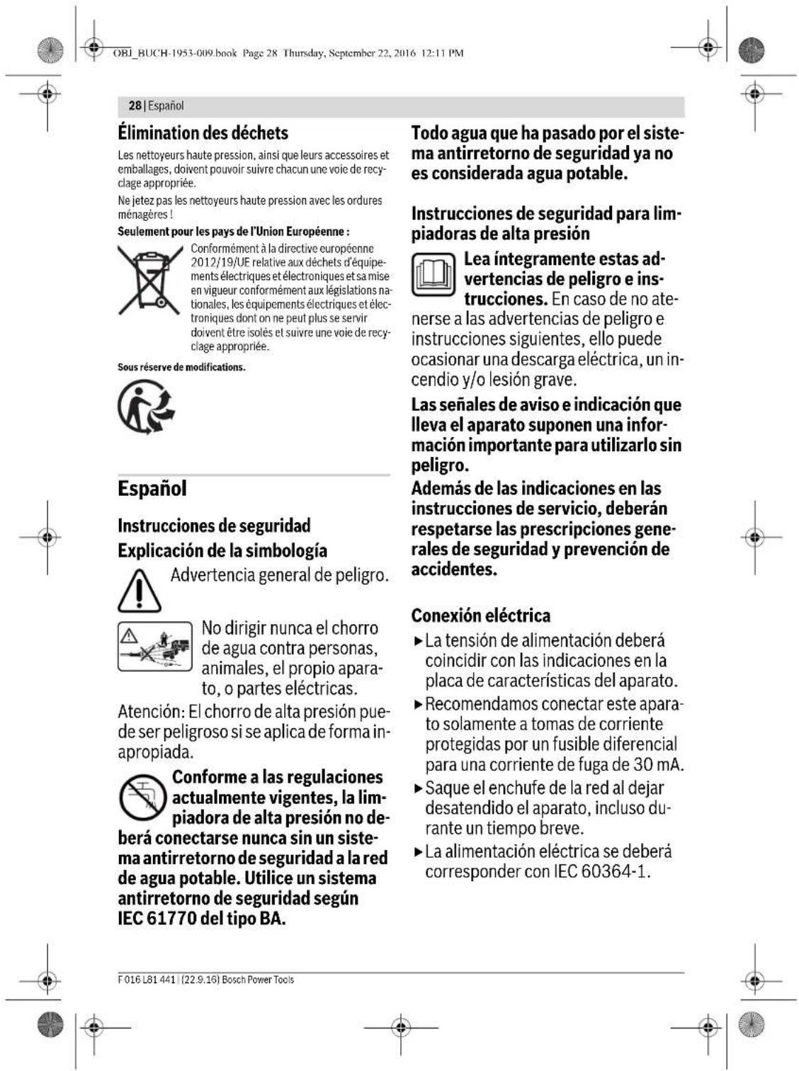 BOSCH AQT 1512+ - Protection de l'environnement - 5