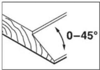 BOSCH PHO 2000 - Cepillado de superficies inclinadas con el tope angular - 1