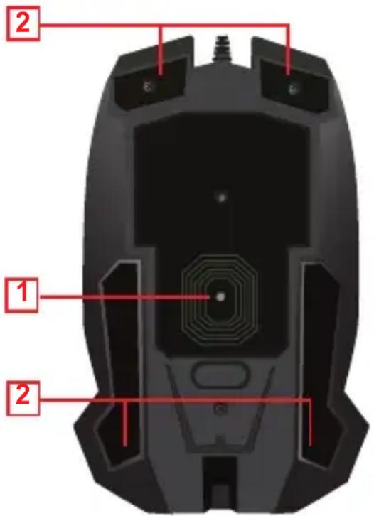 IOGEAR Fokus II - Vista trasera: - 1