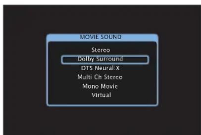 DENON AVRX3400H - Passage au mode audio - 1