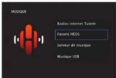 DENON AVRX3400H - Lecture des Favoris HEOS - 1