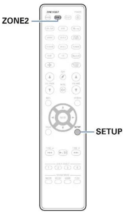 DENON AVRX3400H - Limiter la zone d'opération avec la télécommande - 1