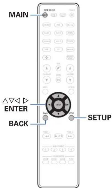 DENON AVRX3400H - Plan du menu de l'interface graphique - 7