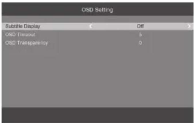 Engel Axil RT0420T2 - OSD Setting - 1