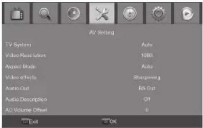 Engel Axil RT0420T2 - Impostazioni AV - 1